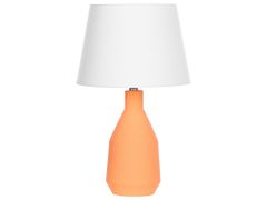 Beliani Keramická stolní lampa oranžová LAMBRE