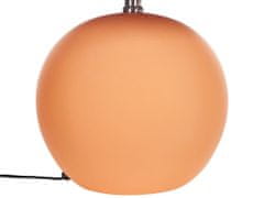 Beliani Keramická stolní lampa oranžová LIMIA