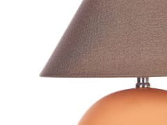 Beliani Keramická stolní lampa oranžová LIMIA