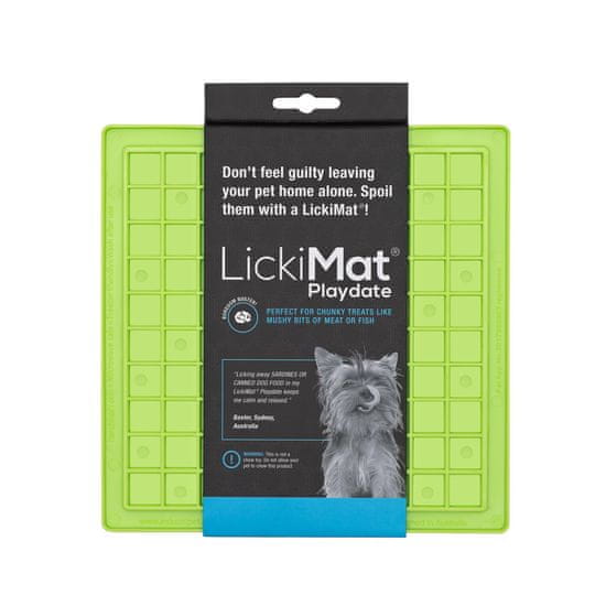 LickiMat PLAYDATE lízací podložka Barva: Zelená