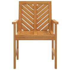Vidaxl Zahradní jídelní židle 3 ks masivní akáciové dřevo