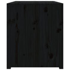 Petromila Skříňka do venkovní kuchyně černá 106x55x64 cm masivní borovice