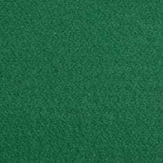 Vidaxl Výstavářský koberec hladký 1,2 x 12 m zelený