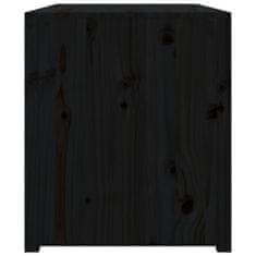 shumee Skříňka do venkovní kuchyně černá 106x55x64 cm masivní borovice