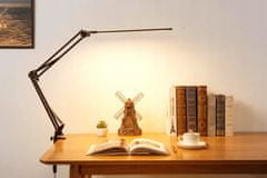 LUMILED Stmívatelná stolní lampa LED lampička COSMI 12W CCT USB Černá