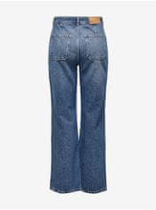 Jacqueline de Yong Modré dámské široké džíny JDY Maya XS