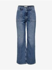 Jacqueline de Yong Modré dámské široké džíny JDY Maya M/32