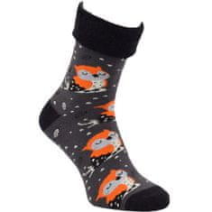 OXSOX OXSOX dámské barevné bavlněné froté ponožky se sovičkami 6501823 2pack, 35-38