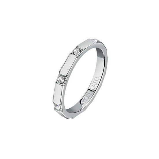 Morellato Stylový ocelový prsten s krystaly Motown SALS85