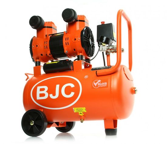 BJC Kompresor dvoupístový 24l, bezolejový, JN1500A BJC
