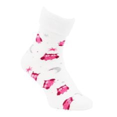 OXSOX  dámské barevné teplé froté ohrnovací ponožky sovičky 6501723 2pack, 35-38