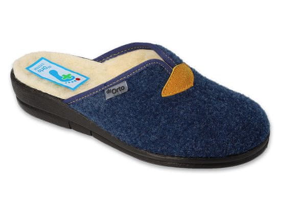 Befado dámské pantofle Dr.ORTO 937D636, modré, zateplení - ovčí vlna