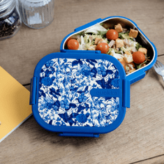 QUOKKA , Nerezový Lunch box Kai Blue Blossom