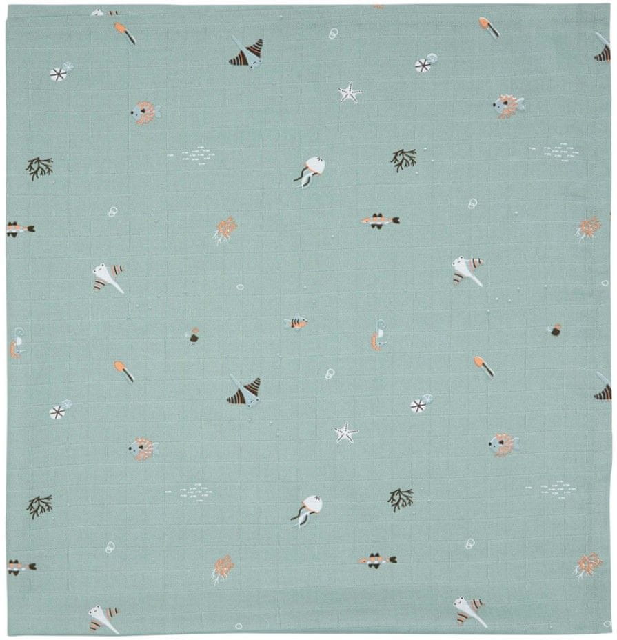 Levně Bebe-jou Mušelínová plenka 110×110 cm Ocean Vibes