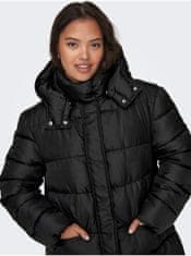 Jacqueline de Yong Černý dámský prošívaný zimní kabát JDY Duran XS