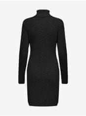 Jacqueline de Yong Černé dámské svetrové šaty JDY Novalee XL