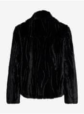 VILA Černá dámská zimní bunda VILA Vifluffy XS