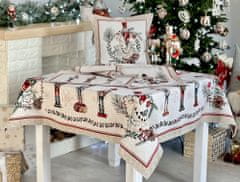 Dům Vánoc Gobelínový vánoční povlak na polštář s motivem Louskáček 45x45 cm