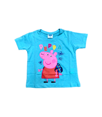 E plus M Dívčí Triko Peppa Pig modré 92-116