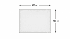 Allboards Magnetická tabule 150 x 150 cm ALLboards PROJECTION MEGA1515