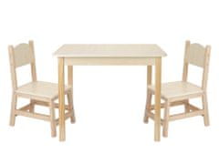 eliNeli Dětský stolek a židle (set) , natur