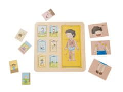 Classic world Dřevěné puzzle pro děti , Lidské tělo