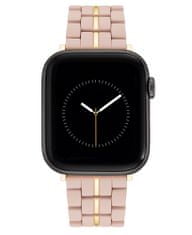 Nine West řemínek růžový se zlatým proužkem uprostřed, pro Apple Watch 42-45mm