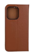 TopQ Pouzdro Leather SMART PRO iPhone 14 Pro knížkové hnědé 108791