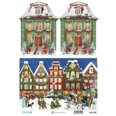 Aladine Rýžový papír, A4 - Vánoce v Holandsku