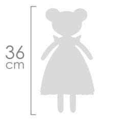 DeCuevas Plyšová panenka NIZA - 36 cm s kolébkou
