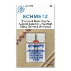 Schmetz Dvojjehla univerzální 130/705 H ZWI SCS 4,0 80 UNIVERSAL TWIN