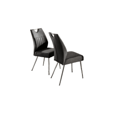 Bader Germany (3352) NADINA židle antracit, set 2 ks
