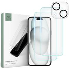 Tech-protect Ochranné sklo TECH-PROTECT Supreme set Apple iPhone 15 - Transparentní KP28778