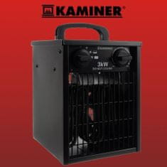 Kaminer 21872 Elektrický topný ventilátor 3000 W, 514m3/h, IPX4