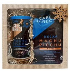 Cafédirect Dárkový bezkofeinový balíček Machu Picchu instantní káva a mletá káva bez kofeinu