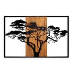 ASIR GROUP ASIR Nástěnná dekorace dřevo KOŠATÝ STROM v rámu 90 x 58 cm