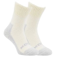 OXSOX OXSOX unisex teplé vlněné elastické froté ponožky 9601123 2pack, bílá, 39-42