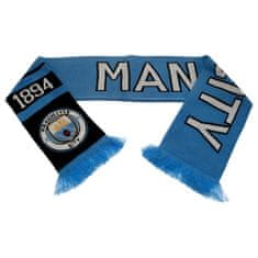 FotbalFans Šála Manchester City FC, světle modrá, 132x19 cm