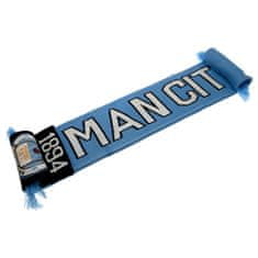 FotbalFans Šála Manchester City FC, světle modrá, 132x19 cm