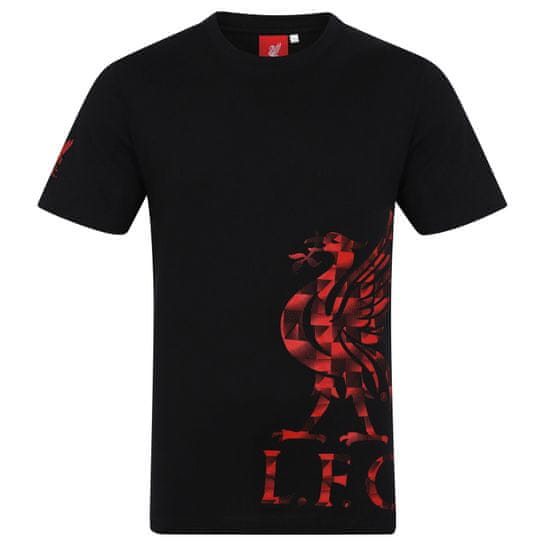 FotbalFans Tričko Liverpool FC, černé, bavlna