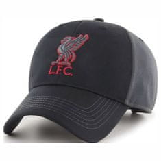 FotbalFans Kšiltovka Liverpool FC, šedo-černá, vyšitý znak, 55-61 cm