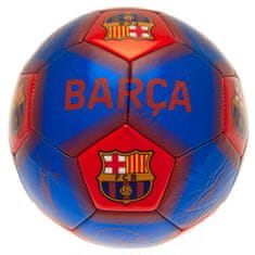FotbalFans Fotbalový míč FC Barcelona, modro-červený, podpisy, vel. 5