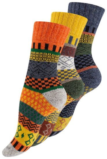 Vincent Creation® Vincent Creation Dámské vlněné ponožky norského typu "HYGGE" 2 - 3 páry