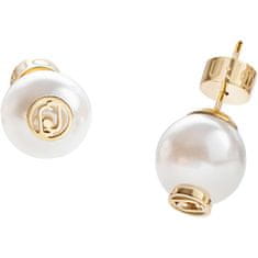 Liu.Jo Elegantní perlové náušnice s logem Fashion LJ2018
