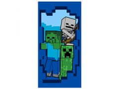sarcia.eu Minecraft Bavlněný ručník, tmavě modrý ručník 70x140 cm 