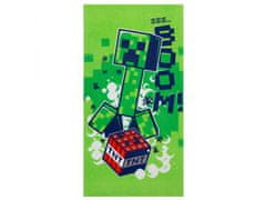 sarcia.eu Minecraft Zelený ručník, bavlněný ručník 70x140 cm