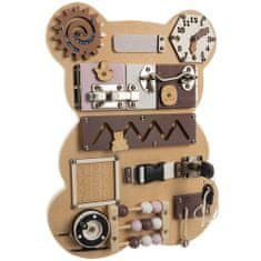 sapro Montessori senzorická manipulační deska medvídek Kruzzel 22584