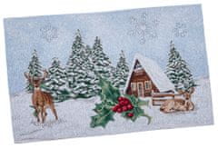 Dům Vánoc Gobelínové vánoční prostírání s motivem Zimní krajina 33x53 cm