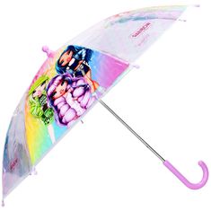 Vadobag Dětský transparentní deštník Rainbow High