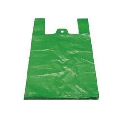 CZECHOBAL, s.r.o. Mikrotenová taška zelená 100 ks 28 + 14 x 480 mm